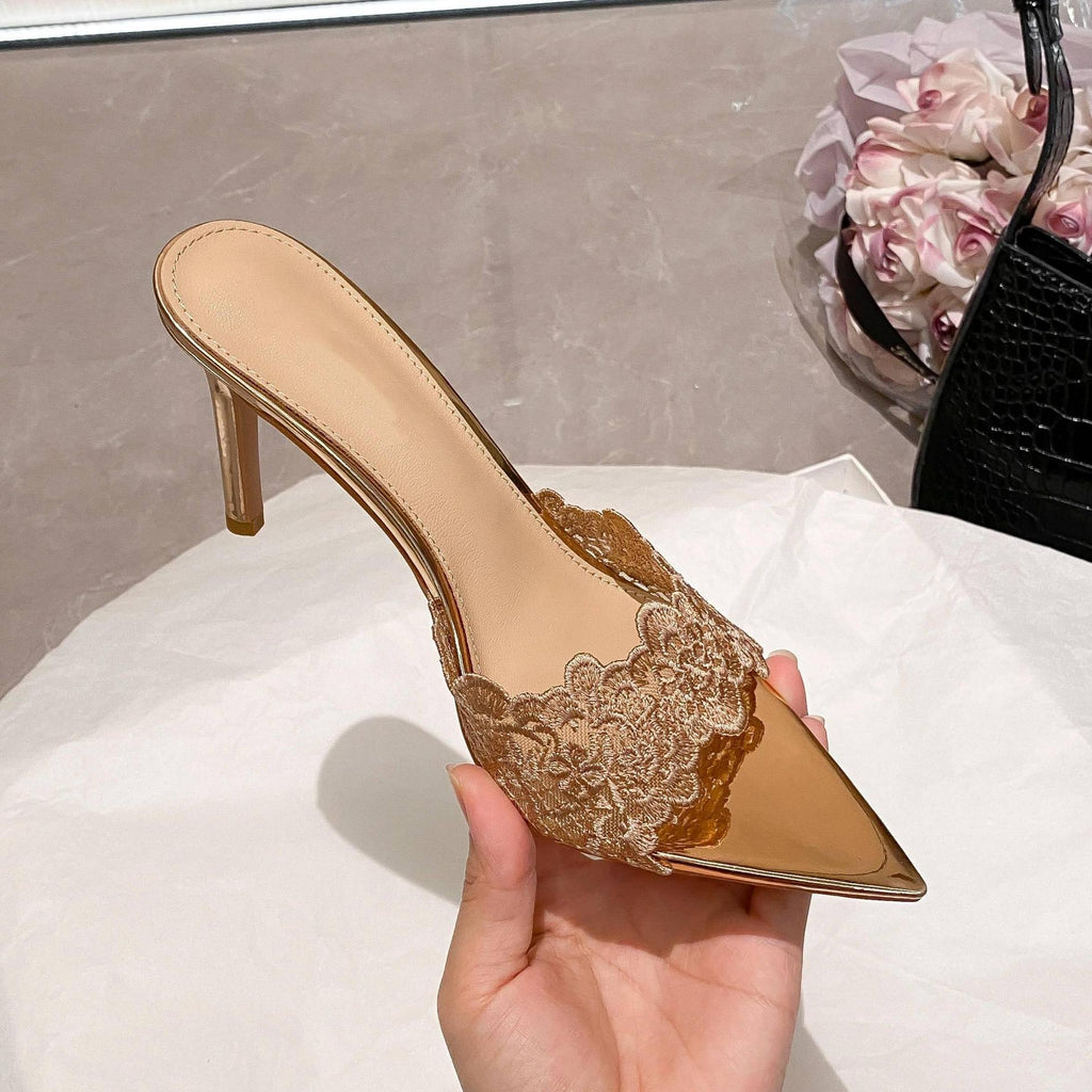 New summer stylish lace single-strap sandals